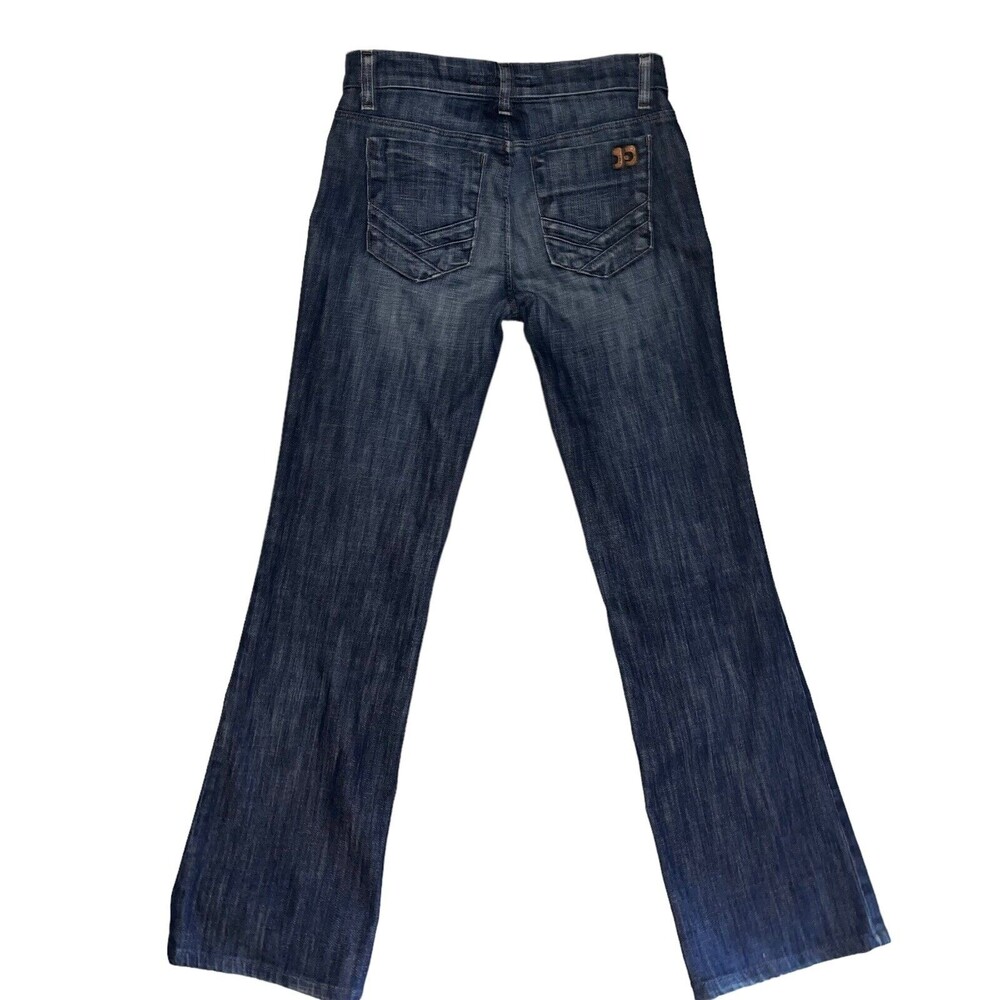 Joes Boho Jeans Womens Size 27 Boot Cut Leg Y2K Dark Blue Wash 8" Low Rise 90s